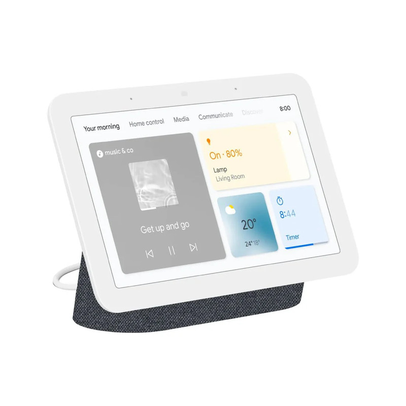 Google Nest Hub 2nd Gen Wireless Smart Display - Charcoal - مكبر صوت